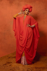 Twist Robe in Orange
